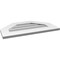 Ekena Millwork Octagonal Top Surface Mount PVC Gable Vent w/ 3-1/2"W x 1"P Standard Frame, 26"W x 16"H GVPOT26X1601SN - alternate 2